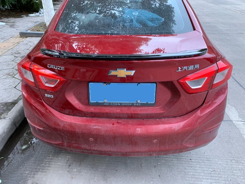 Для Chevrolet Cruze ABS пластик грунтовка Цвет Внешний задний спойлер хвост багажник загрузки крыло украшение автомобиля стиль