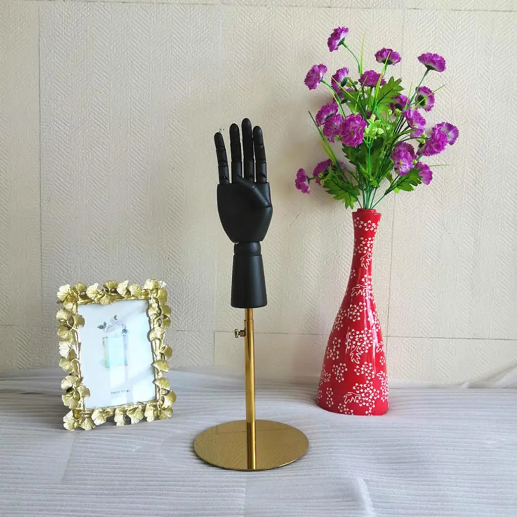 Black Wooden Hand Display Model With Base Used For Disaply Wallet Jewelry | Красота и здоровье