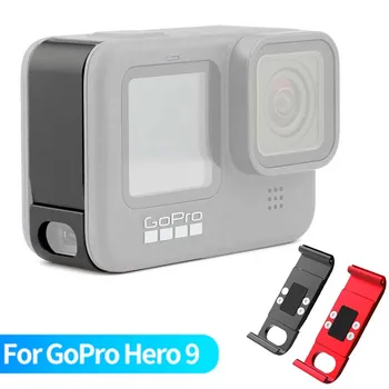 

Metal Battery Lid for Gopro Hero 9 Black Detachable Battery Cover Case Type-C Charging Port for Gopro 9 Accessories