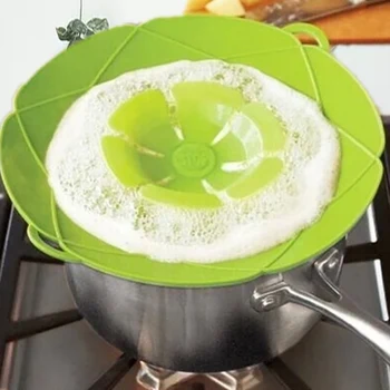 

Silicone lid Spill Stopper Cover For Pot Pan Kitchen Accessories Cooking Tools Flower Cookware Utensil new -