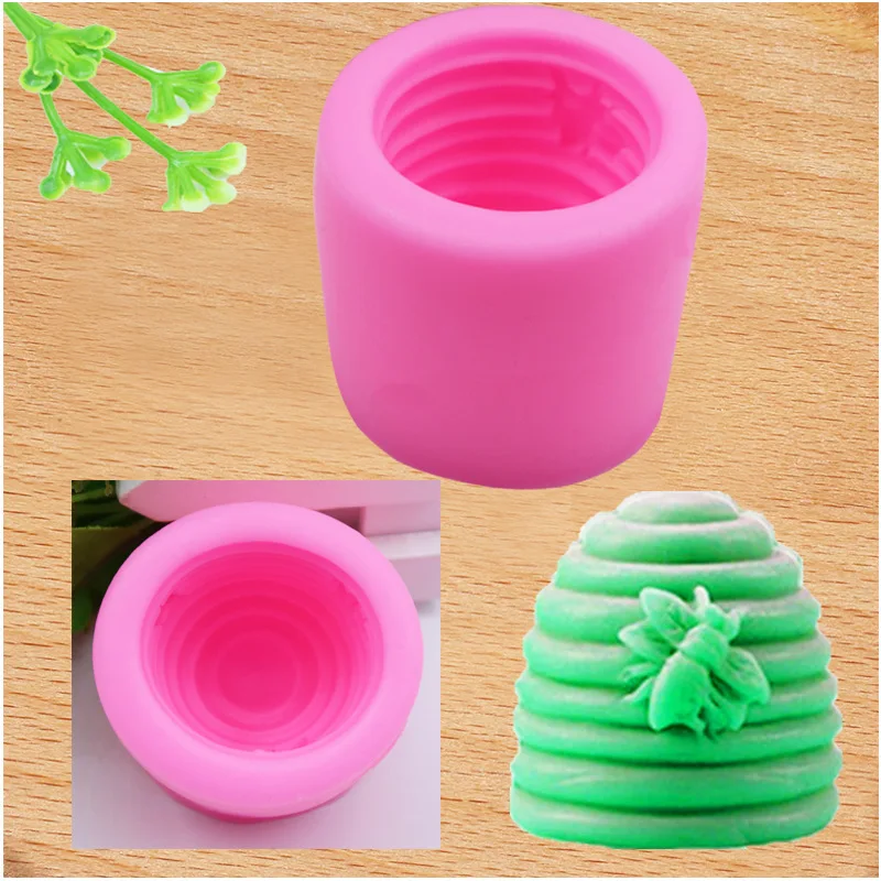 Новая симпатичная 3D пчелиная сотовая силиконовая форма для ручной работы DIY