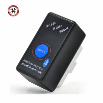 

2019 Newest Super Mini ELM327 Bluetooth V2.1 with Power Switch ELM 327 OBD 2 Car Diagnostic Scanner Tool Torque Android