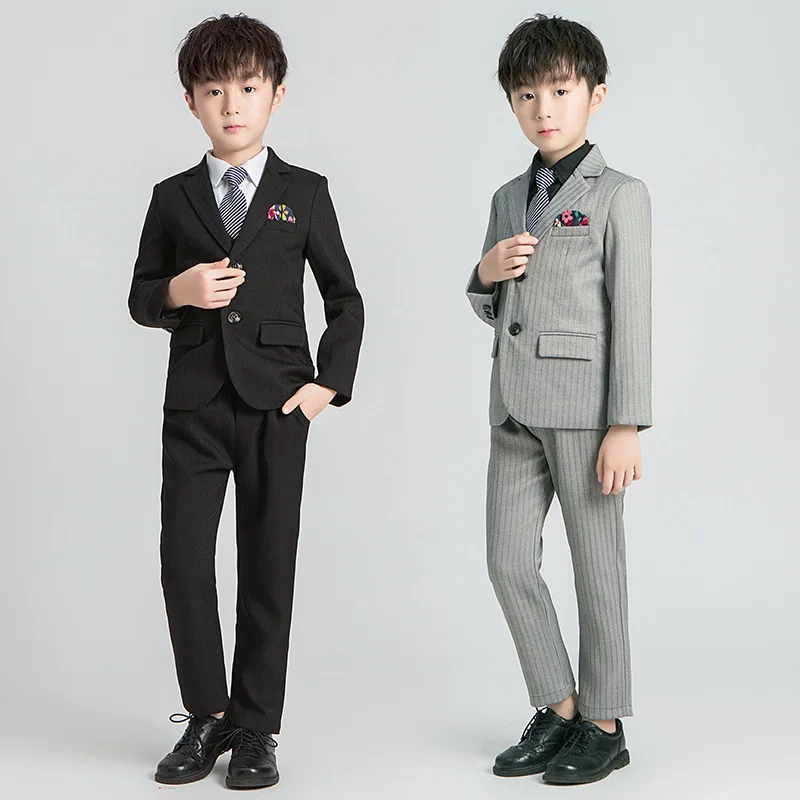 

Autumn and Winter Fashion Week Network Red Hot Sale Boy Small Suit Children's Friends Dress Suit Performance Host Performance