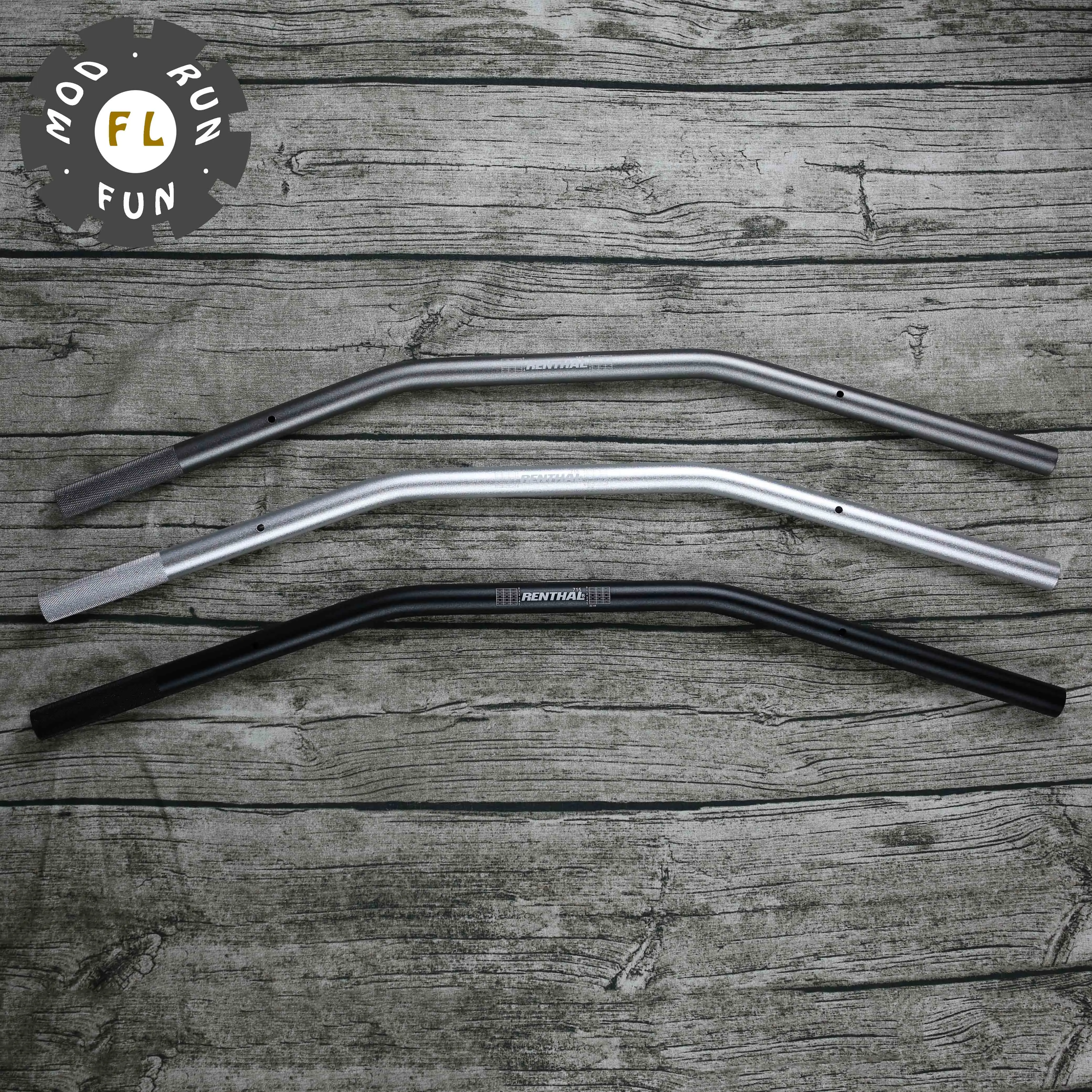 Универсальный для Renthal 22 мм moto rcycle руль мотобайка плоское рулевое колесо алюминий 7/8 дюймов Ретро мото rbike guidon de moto