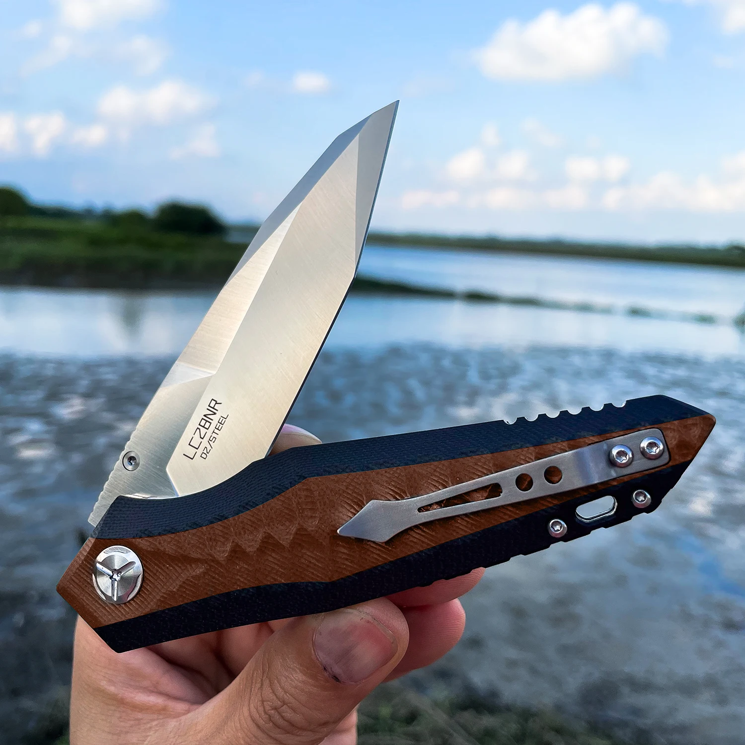 D2 Blade G10 Handle Survival Pocket Camping Knife Hunting Tactical EDC Outdoor Folding Knife for Hiking Self Defense Men Gift 6