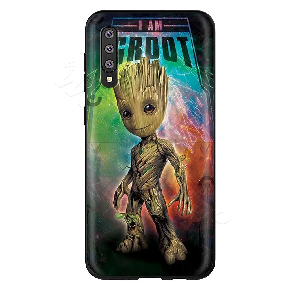 1 Webbedepp стражи Галактики Грут с героями комиксов Марвел, чехол для samsung Galaxy S7 S8 S9 S10 Edge Plus Note 10 8 9 A10 A20 A30 A40 A50 A60 A70 - Цвет: 1