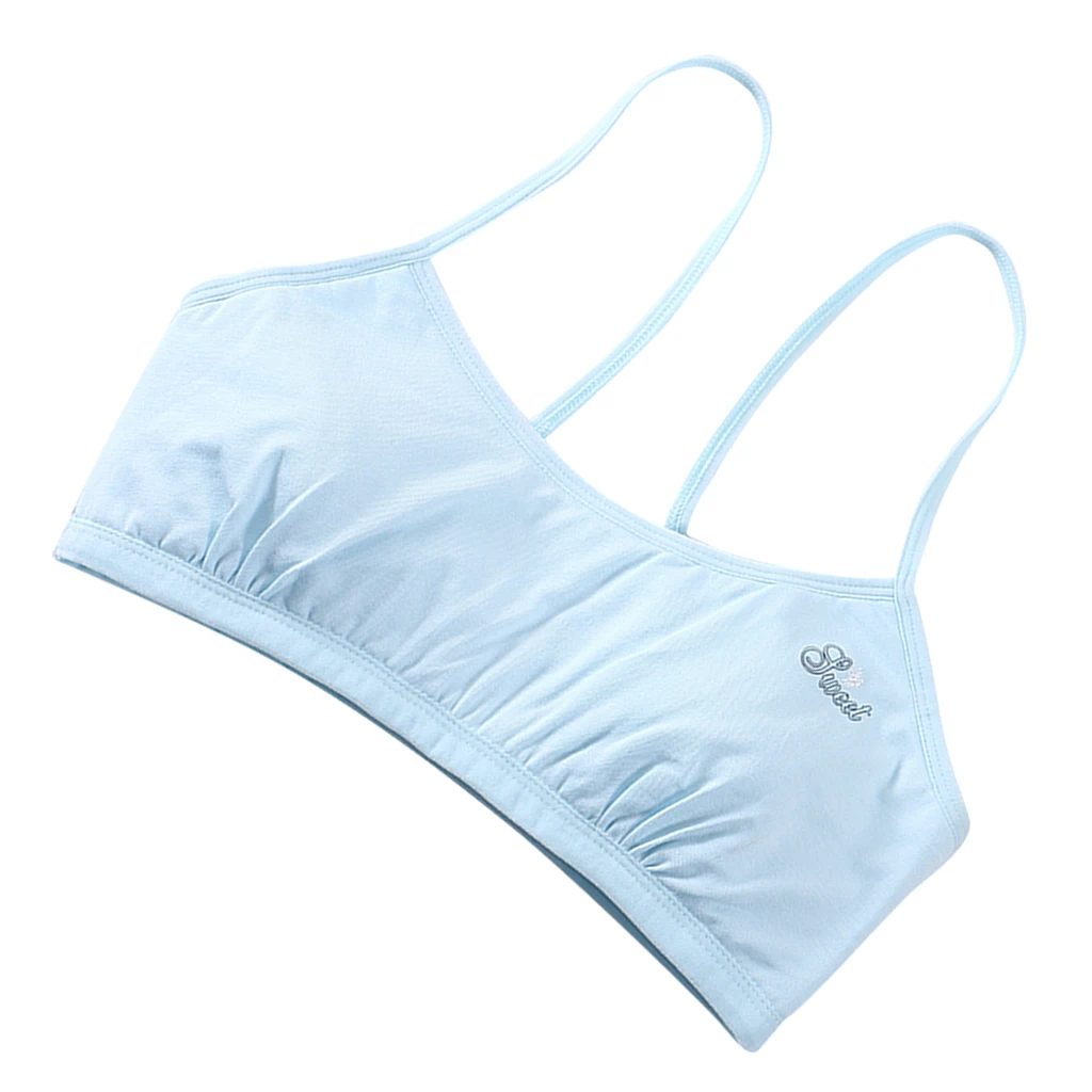 Young Girls Teen Girls Breathable Bra Wireless Stretchy Yoga Bras Training Bra for Activity Gym