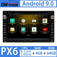 " Android 9,0 PX6 4G+ 64G Автомобильный DVD для шкода Octavia VW Volkswagen для Golf, jetta, POLO SHARAN Passat b5 Golf T4 T5 Seat Ibiza Radio gps