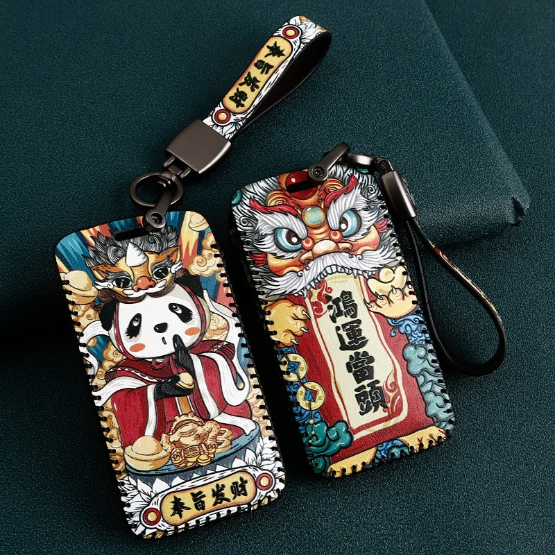 Leather Car Key Fob Case cover for Renault Fluence Duster Megane Kadjar Clio Koleos Scenic Sandero Car Styling key case key case cover remote control case cover