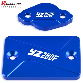 

For Yamaha YZ250F 2003-2006 Motorcycle CNC Aluminum Front Rear Brake Fluid Reservoir Cap Cover Protection YZ 250F 2006 2005 2004