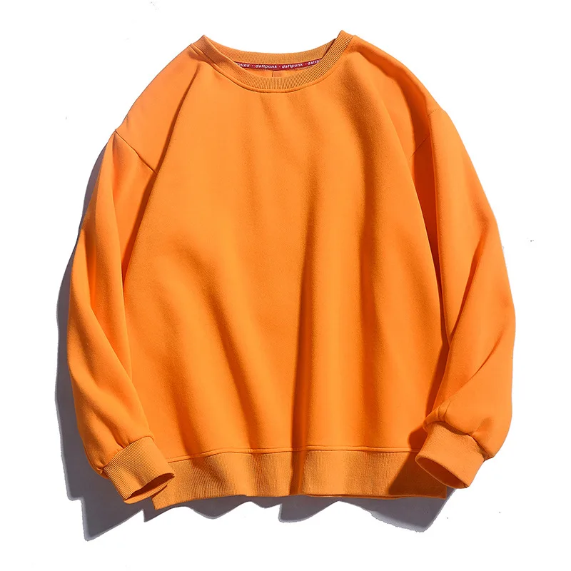Orange FGKKS мужские однотонные толстовки, новинка, весна-осень, мужские Модные теплые флисовые толстовки для мужчин, брендовые Хип-Хоп Толстовки, Толстовки, топы - Цвет: Orange