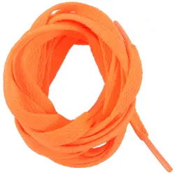 Сменная оранжевая плоская пара шнурков шириной 8 мм