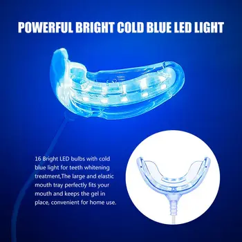 

Tongwode Teeth Whitening Light USB Plug Enable for Mobile Phone 16 Blue LED Lamp Beads for Dental Bleaching