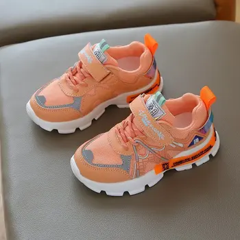 

2020 Autumn High Quality Children's Shoes Breathable Sneakers for Girls Fashion Lightweight Soft Bottom Running Shoes