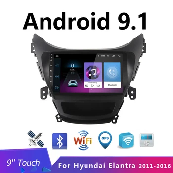 

9 Inch 2 Din Android 9.1 Car Radio Stereo Navi For 2011-2016 Hyundai Elantra Car Multimedia Player DVR Steering Wheel Control BT
