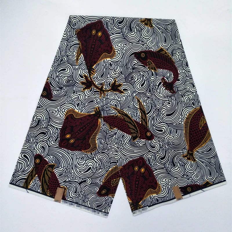 Горячая Распродажа Африканский воск ткань хлопок 6 ярдов/шт Высокое качество в нигерийском стиле для вечерние платья