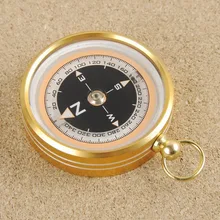 Portable Presents Gift Gold Hiking Climbing Survival Tools Aluminum Alloy Pocket Outdoor Camping Compass Handheld Compas