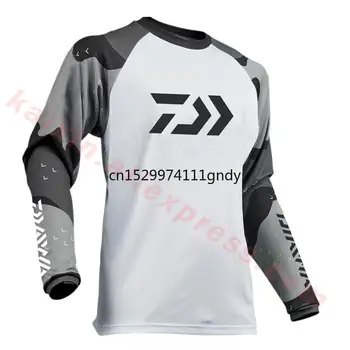 

2019 Daiwa Performance Fishing Shirt Men UPF 50 UV Sun Protection Long Sleeve Quick Dry Mesh Cooling Rash Guard Fishing Clothes