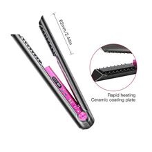 

2 in 1 Cordless Hair Straightener and Curler Professional Ceramic Flat Iron Rechargeable Wireless Straightene