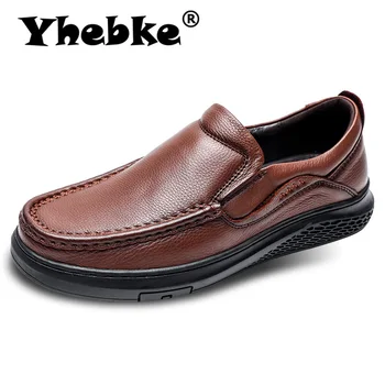 

Yhebke men Shoes Sneakers Breathable LoafersMale shoes adult Footwear Casual Sneakers Leather Handmade Man's shoesbusiness shoes
