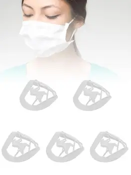 

3d Face Mask Bracket Mouth Cover Bracket Disposable Inner Internal Support Frame Holder Support Frame Increase Breathing Space