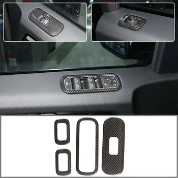 

For Mercedes-Benz G-Class 2019-2020 Glass Lifting Switch Frame Real Carbon Fiber Car Interior Modification Accessories