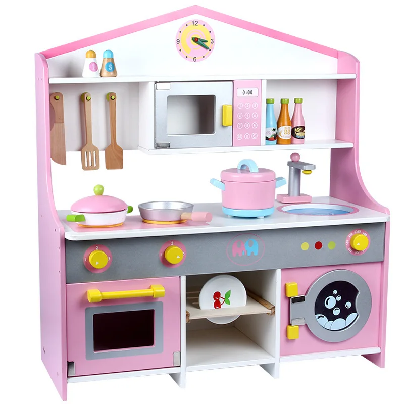 childrens kitchen with washing machine