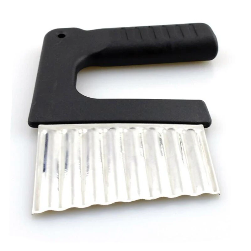 Potato Cutter Chips Stainless Steel French Fries Cutter Knife Kitchen Making Peeler Cut Vegetable Crinkle Wavy Slicer Knive Tool