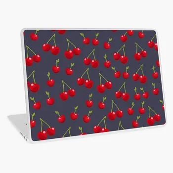 

Red Cherries on Inkwell Blue Jeans laptop sticker laptop skin 12 13 14 15 17 inch for MacBook HP Acer Dell ASUS Lenovo Xiaomi
