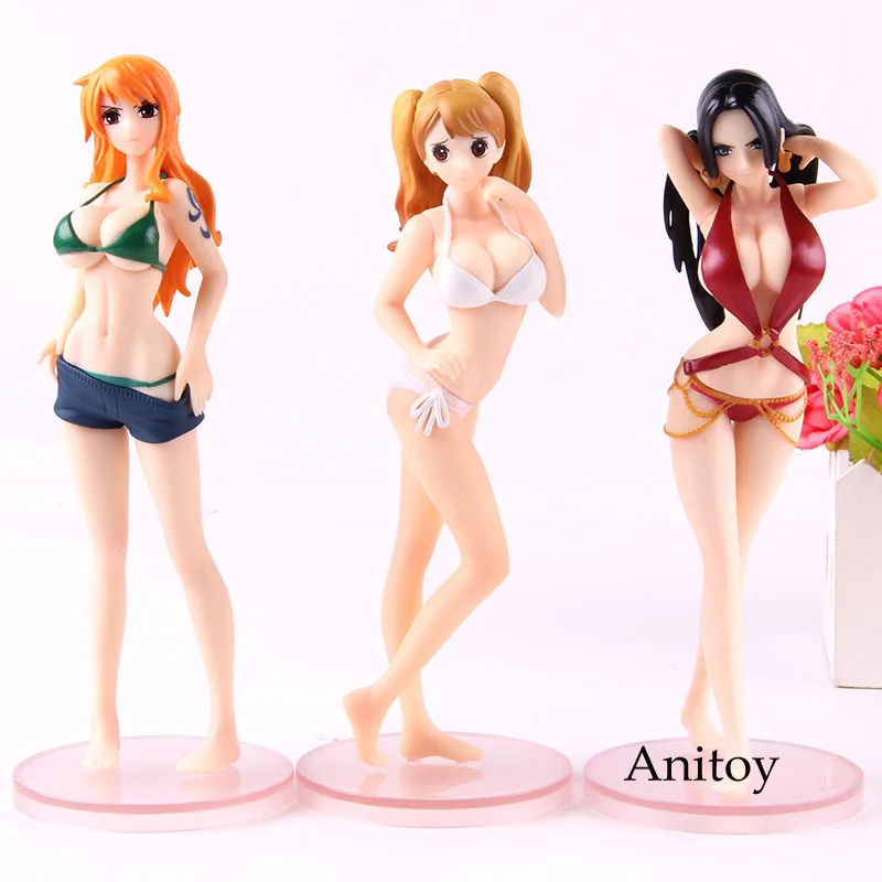 Anime One Piece Action Figure Charlotte Pudding Nami Boa Hancock Gasha Portraits Swimsuit Ver Pvc Collectible Model Toy Action Toy Figures Toys Hobbies Aliexpress