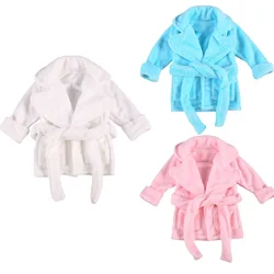 Toddler Baby Girl Boy Bathrobe Autumn Winter Warm Thick Long Sleeve Long Flannel Robe Soft with Belt Pocket Children's Clothing