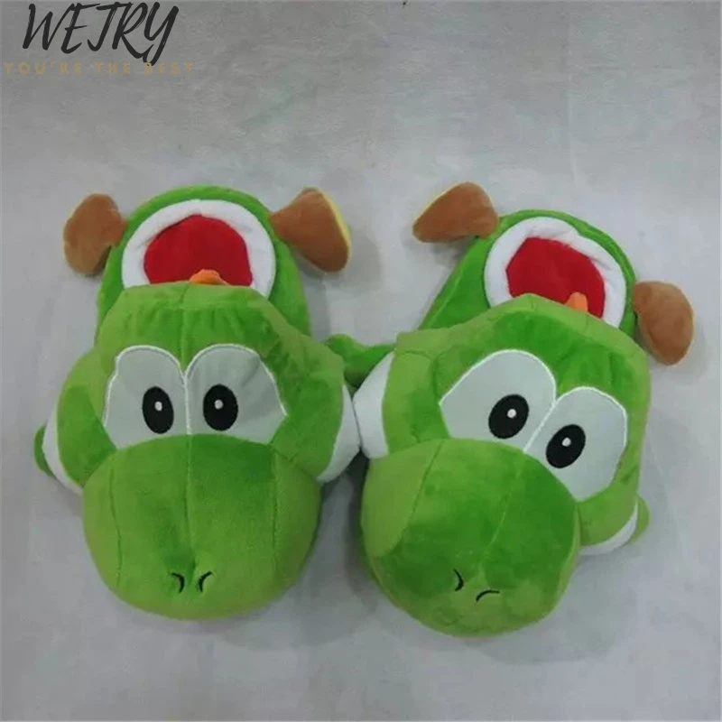 Cartoon Slippers Новинка; аниме мультфильм с покемоном; тапочки для влюбленных; теплые женские тапочки; обувь из плюша с шариками эльфа и Пикачу; домашние тапочки для детей - Цвет: Cartoon Slippers