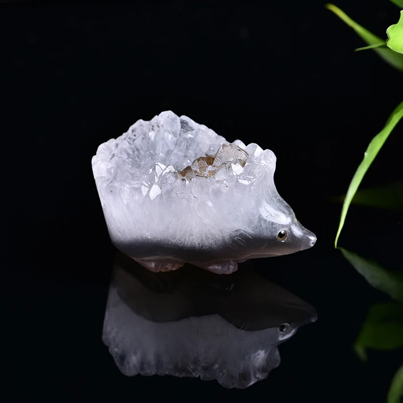 1 шт. натуральный кристаллический Агат Ежик кварцевый кристалл магия лекарство