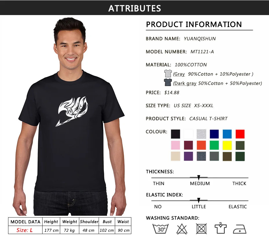 Boutique T-shirt Summer New Printed Fairy Tail T Shirts Men Anime T Shirts Short Sleeve O-neck Fashion T-shirt Cartoon Tops Tee