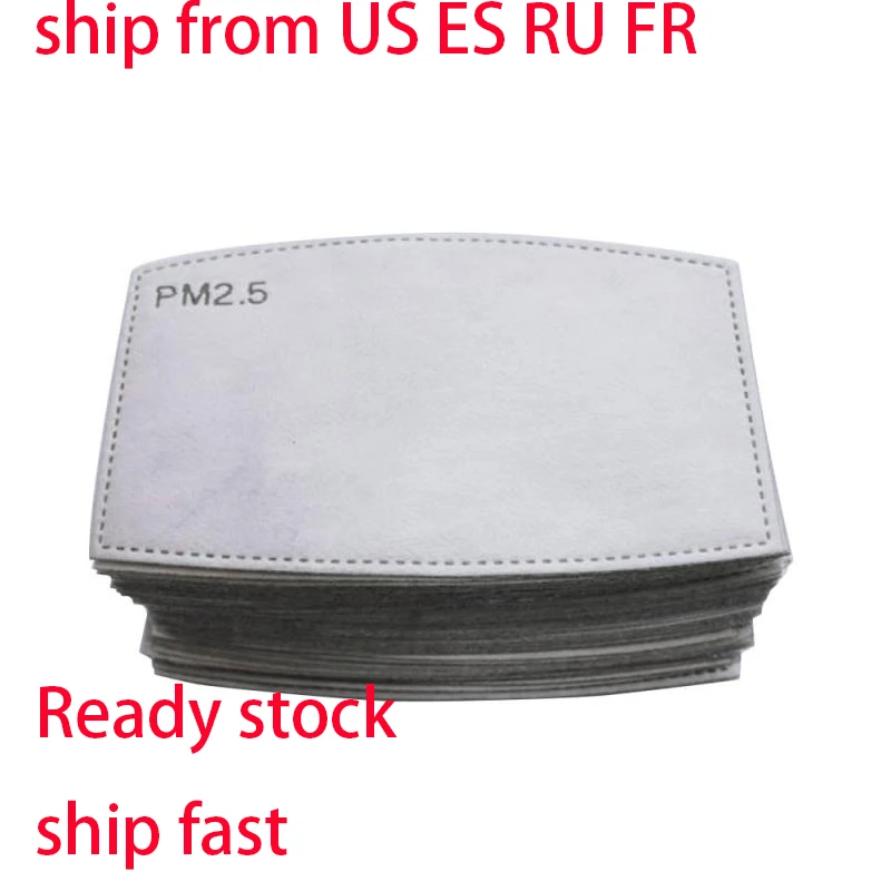 

FPP3 10/20PCSAnti Dust Masks Pad PM2.5 Filter Anti DUST Mouth Mask Activated carbon Mat Anti-Dust Mask Replacement Pad