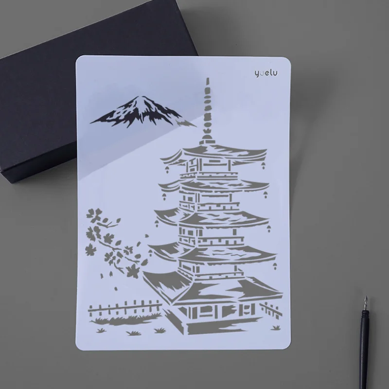 

1pc Stencils PaintingTemplate DIY Scrapbooking Photo Album Decorative Bullet Journal Stencils Drawing Template Reusable