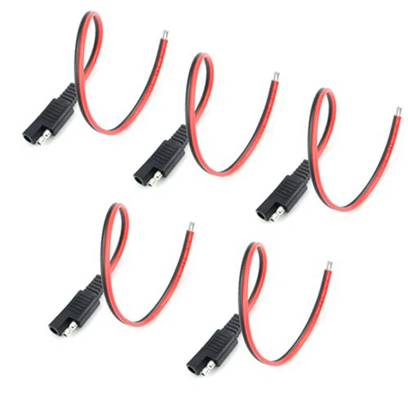 5 шт. SAE Power автомобильный Удлинительный кабель 18AWG 300 мм|Кабели передачи данных| |