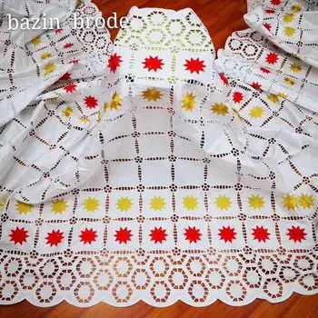

5yards bazin riche fabric high quality bazin brode with stones african lace fabric basin for women dress