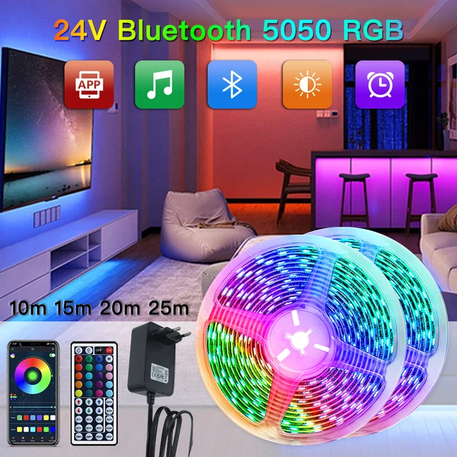 Tiras De Led Rgb 20 Metros Wifi Luces Led Alexa App Control