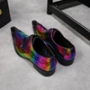 Men Formal Shoes Men Oxford Rainbow Dress Shoes Fashion Business Men Shoes Metal Pointed Toe Wedding Shoes 3