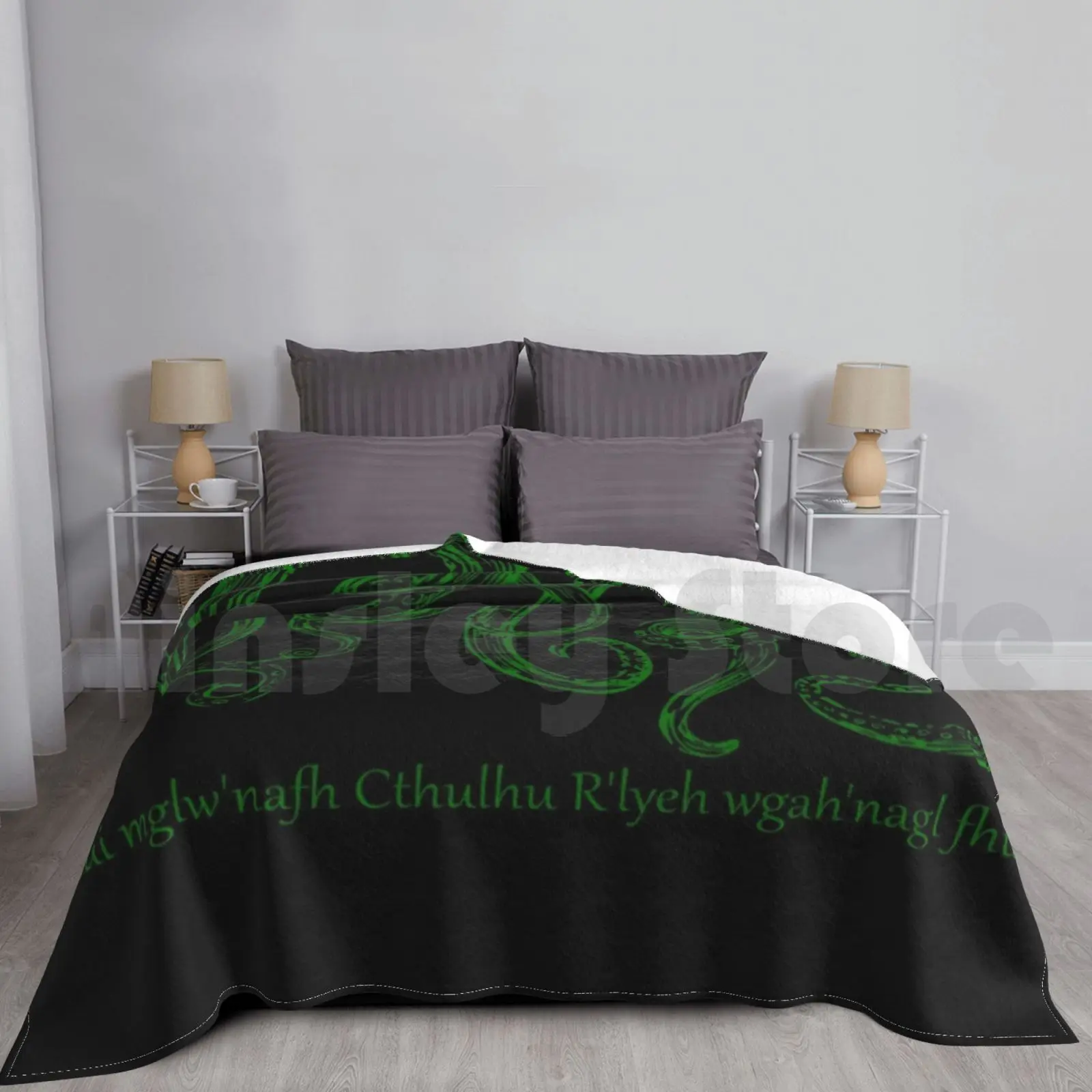 

Модное одеяло для звонков на заказ 753 phngему Mglwnafh Cthulhu Rlyeh Wgahnagl Fhtagn