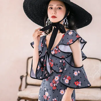 

Swimsuit Women's Beach Bath Suits One Piece Bikini Swimwear Women Woman's Sexy Female Korean Ins Push Up Animal Spandex Sierra