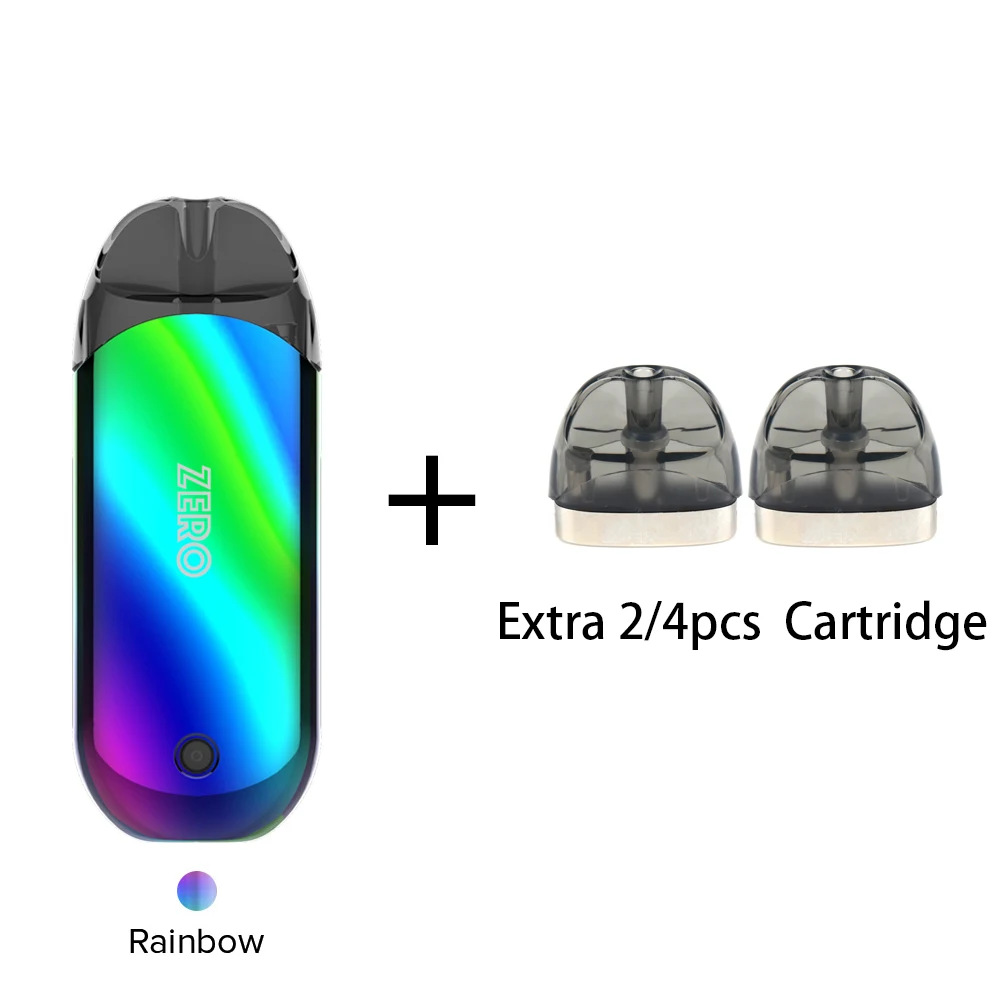 Оригинальные электронные сигареты Vaporesso Renova Zero Pod с 2 мл картриджами Vape Tank 650 мАч батарейный мод ароматизатор электронная сигарета - Цвет: Rainbow