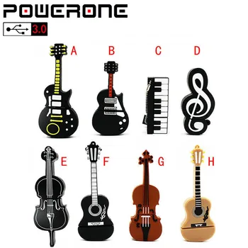 

POWERONE USB 3.0 Music note pen drive musical instrument usb flash drive pendrive 4GB 16GB 32GB 64GB cartoon memory stick U disk