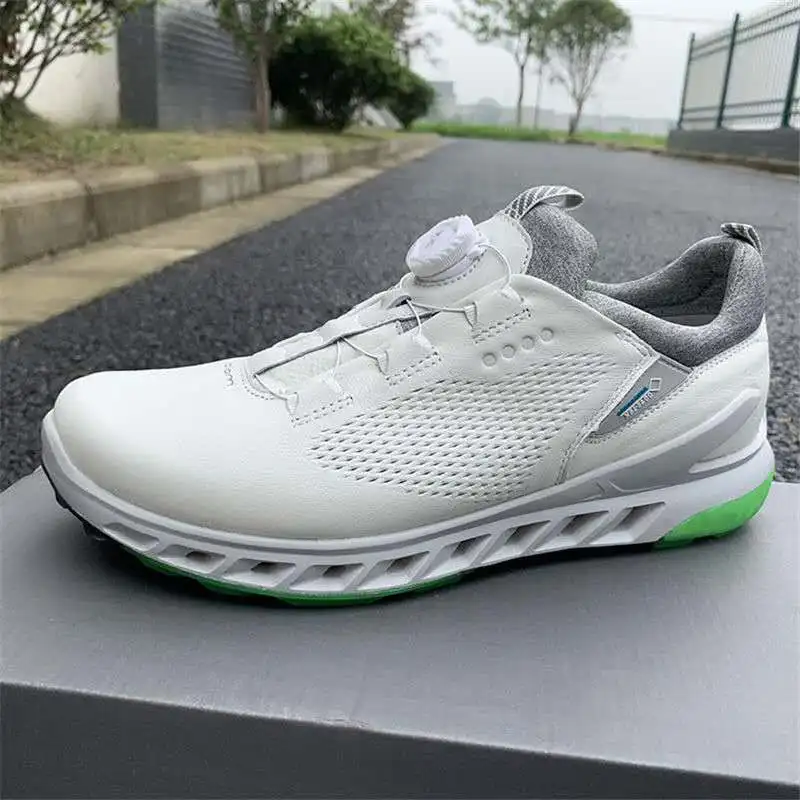 

Brand Men Golf Shoes Leather Classic Golf Sport Sneakers White Trainers