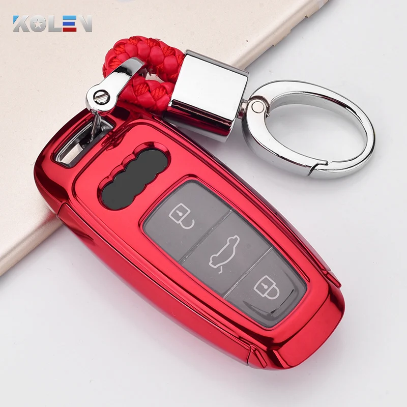 Nuova copertura della cassa chiave a distanza dell'automobile del PC di TPU per Audi A6 A7 A8 e-tron C8 Q8 2018 2019 2020 accessori automatici della protezione del supporto chiave - H85c4b24d6511491d8b038a1651bd4c0eu