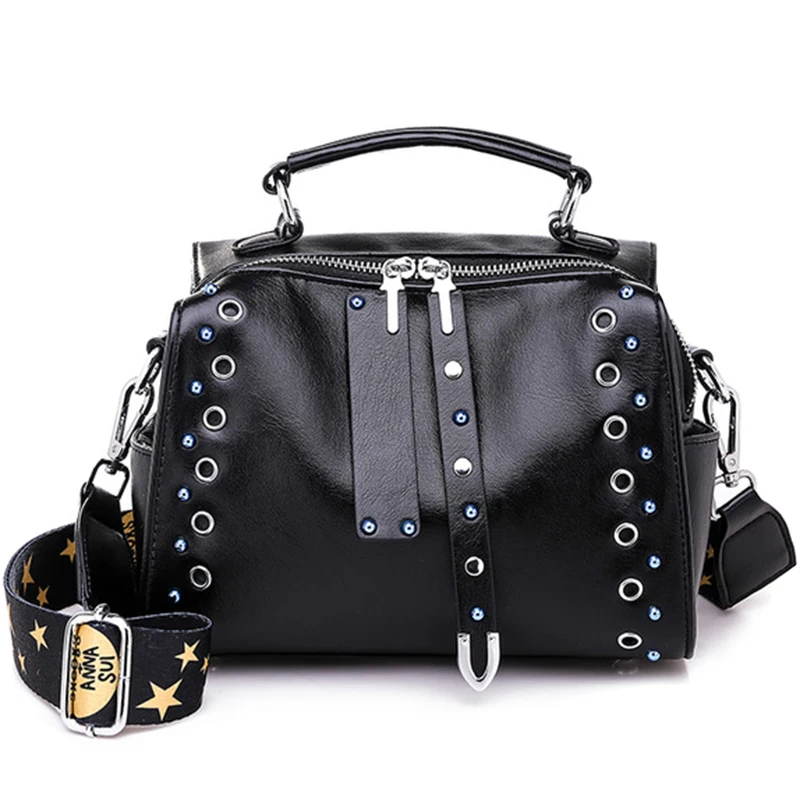 

Rivet Handbag Retro Pu Leather Handbag Ladies Handbag Fashion Small Bag Shoulder Bag