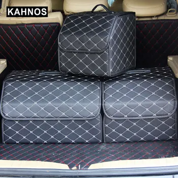 

Multipurpose Car Trunk Organizer PU Leather Folding Car Trunk Storage Box Bags Stowing Tidying for Auto Accessories