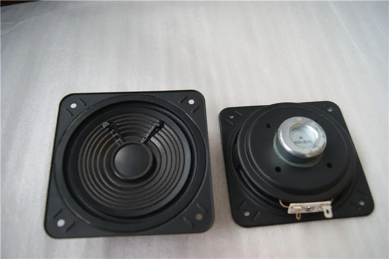 

2pcs 4"inch 4Ω 15W Ultra-thin neodymium Mid bass speaker Square Loudspeaker
