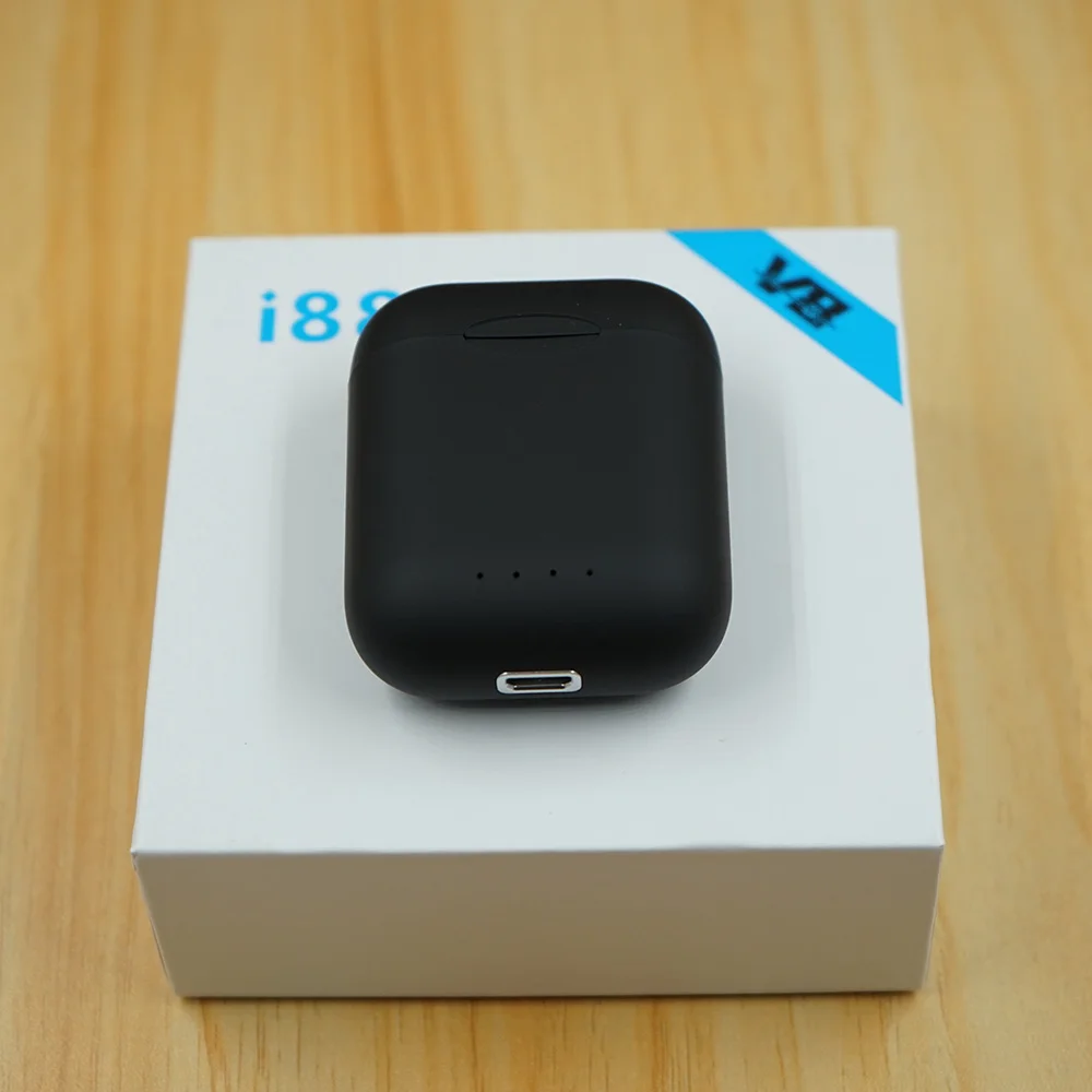 i88 Black I88 оригинальные матовые беспроводные наушники, гарнитура Bluetooth 5,0, сенсорное управление, стереогарнитура, Беспроводная bluetooth, гарнитура с громкой связью - Цвет: i88 Black